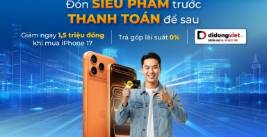 Giảm ngay 1,5 triệu đồng khi mua trả góp iPhone 17 bằng thẻ tín dụng PVcomBank