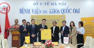 PVcomBank ký kết thỏa thuận hợp tác toàn diện với Bệnh viện Đa khoa Quốc Oai