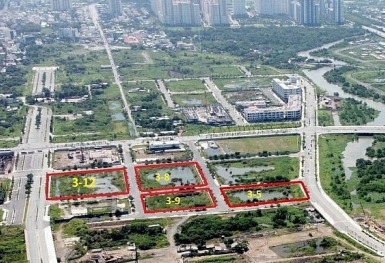 Sẽ tái đấu giá 4 lô đất bị bỏ cọc tại Thủ Thiêm
