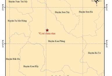 3 trận động đất ở Kon Tum ngày 11/9