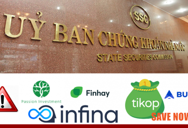 Dịch vụ của Passion Invest, Finhay, Tikop, Infina, Savenow, BUFF chưa được Ủy ban Chứng khoán Nhà nước cấp phép