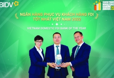 BIDV - Ngân hàng phục vụ khách hàng FDI tốt nhất Việt Nam năm 2022