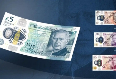 Anh công bố mẫu tiền giấy mới in hình Vua Charles III