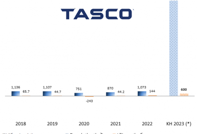 Tasco đặt mục tiêu doanh thu gấp 21 lần trong năm 2023