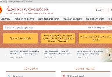 Hướng dẫn cách thay đổi thông tin đăng ký thuế từ CMND sang CCCD