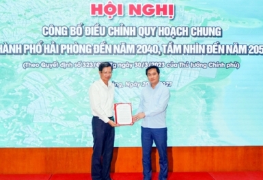 Công bố Điều chỉnh Quy hoạch chung thành phố Hải Phòng đến năm 2040, tầm nhìn đến năm 2050