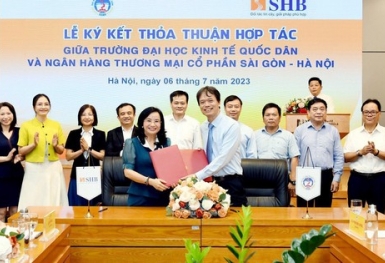 SHB tăng cường hợp tác với Trường Đại học Kinh tế Quốc Dân