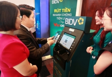 BIDV tiên phong triển khai dịch vụ rút tiền VIETQR CASH
