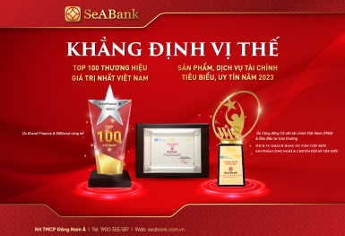SeABank được vinh danh 2 sản phẩm dịch vụ, tài chính tiêu biểu và top 100 thương hiệu giá trị nhất Việt Nam
