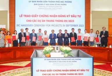 Hải Phòng thu hút thêm gần 1,4 tỷ USD vốn đầu tư nước ngoài