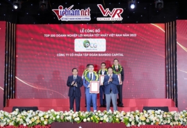 Bamboo Capital được vinh danh tại Lễ công bố Top 500 doanh nghiệp lợi nhuận tốt nhất Việt Nam
