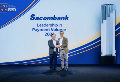 Sacombank tiếp tục là ngân hàng dẫn đầu về doanh số thanh toán thẻ Visa tại Việt Nam