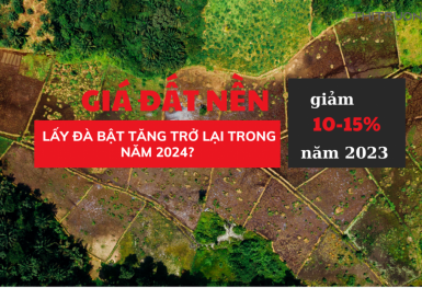 Giá đất nền đã giảm từ 10-15% trong năm 2023 lấy đà bật tăng trở lại trong năm 2024?