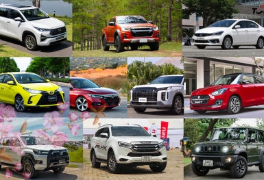 Top 10 mẫu xe bán ít nhất thị trường ô tô Việt Nam năm 2023