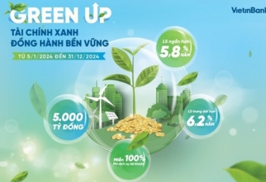 VietinBank ra mắt Gói tài chính xanh GREEN UP thúc đẩy doanh nghiệp phát triển bền vững