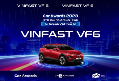 VF 6 đạt “Xe của năm” phân khúc B-SUV: Xe điện đang được đánh giá đúng giá trị