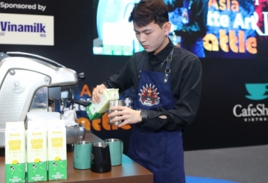 Vinamilk khẳng định vị thế trong pha chế tại đấu trường quốc tế Asia Latte Art Battle