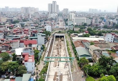 Hà Nội: Hầm chui Kim Đồng – Giải Phóng dần thành hình sau gần 2 năm thi công