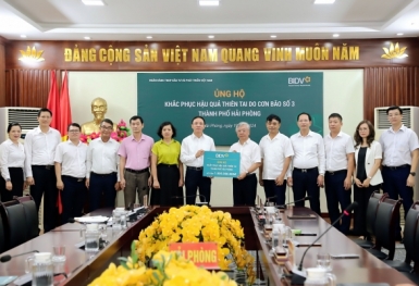 BIDV giảm lãi suất cho vay hỗ trợ khách hàng bị thiệt hại bởi cơn bão số 3