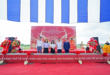 Khu đô thị Vinhomes Golden Avenue động thổ tổ hợp chăm sóc sức khỏe tắm khoáng - vui chơi giải trí và ẩm thực...