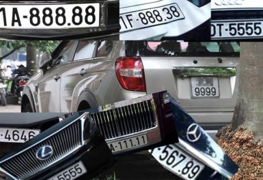 Biển số ngũ quý xe ô tô đấu giá lần hai, giá khởi điểm 500 triệu đồng