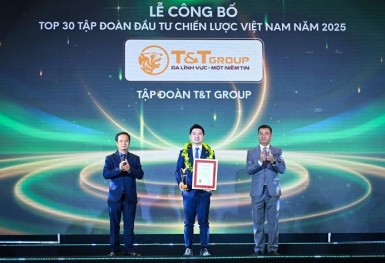 T&T Group được vinh danh Top 30 Tập đoàn đầu tư chiến lược Việt Nam (ALPHA30): Dấu ấn hệ sinh thái đa ngành bền vững