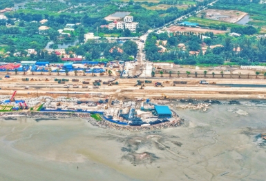 Vinhomes Cần Giờ sử dụng công nghệ san lấp lấn biển bền vững hàng đầu thế giới