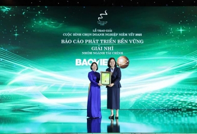 Tập đoàn Bảo Việt (BVH): Top 10 Doanh nghiệp Quản trị Công ty tốt nhất và  Giải Nhì Báo cáo phát triển bền vững