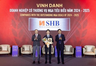 SHB được vinh danh “Doanh nghiệp có thương vụ M&A tiêu biểu  năm 2024-2025”