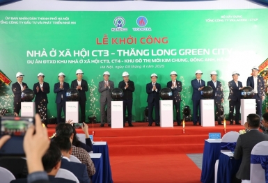Điểm tin xây dựng - bất động sản ngày 4/3: Khởi công xây dựng dự án nhà ở xã hội CT3 Thăng Long Green City
