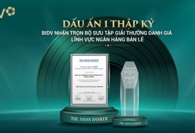 Khẳng định vị thế dẫn đầu, BIDV nhận trọn bộ giải thưởng danh giá từ The Asian Banker