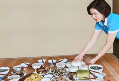 'Mâm cơm tri ân ngày Giỗ Tổ': Nét đẹp văn hóa của phụ nữ Phú Thọ