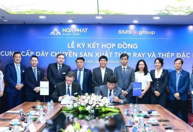Hòa Phát trở thành doanh nghiệp duy nhất ở Đông Nam Á sản xuất ray tàu cao tốc