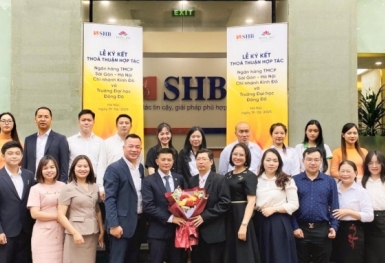 SHB Chi nhánh Kinh Đô ký kết hợp tác với Trường Đại học Đông Đô