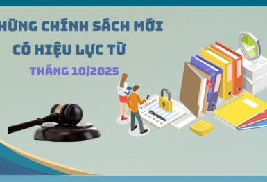 Những chính sách mới có hiệu lực từ tháng 10/2025