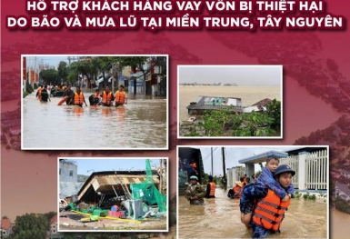 Agribank giảm tới 2% lãi vay hỗ trợ khách hàng sau bão lũ