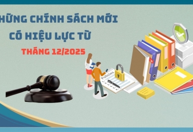 Những chính sách mới có hiệu lực từ tháng 12/2025