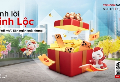 Mở túi mù, săn quà “khủng” cùng Techcombank “Sinh Lời Rinh Lộc”