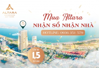 Altara Residences Quy Nhơn đảm bảo quyền lợi cho khách hàng bằng sổ hồng trao tay