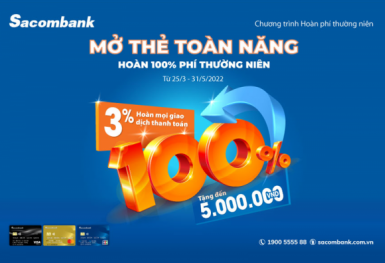 Tin ngân hàng ngày 20/9: Mở thẻ tín dụng Sacombank nhận tiền thưởng không giới hạn
