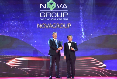 NovaGroup đón nhận giải thưởng 'Doanh nghiệp xuất sắc châu Á'
