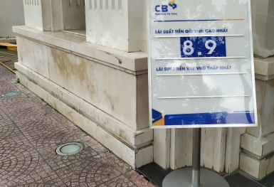 Một ngân hàng có lãi suất tiền gửi cao nhất tới hơn 9%/năm