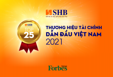 SHB được vinh danh trong Top 25 thương hiệu tài chính dẫn đầu Việt Nam