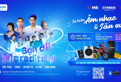 Mcredit tổ chức sự kiện âm nhạc miễn phí dành tặng người lao động tại Bình Dương