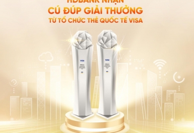 HDBank nhận hai giải thưởng từ Tổ chức thẻ quốc tế Visa