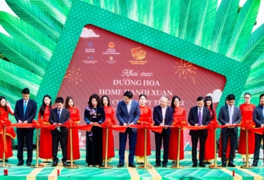 'Happy Tết' diệu kỳ trên đường hoa Home HaNoi Xuan 2023