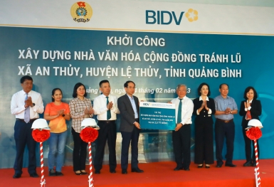 BIDV tặng nhà văn hóa cộng đồng tránh lũ tại Quảng Bình