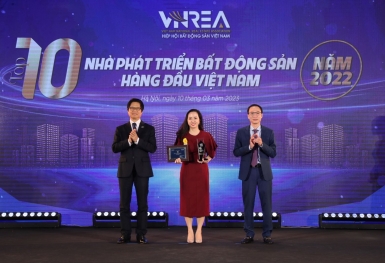 Sun Property được vinh danh Top 10 nhà phát triển bất động sản hàng đầu Việt Nam năm 2022