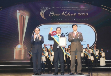 Giải pháp quản lý tài chính cửa hàng MyShop của KienLongBank giành giải thưởng Sao Khuê 2023