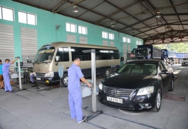 Đề xuất tăng giá dịch vụ đăng kiểm ô tô